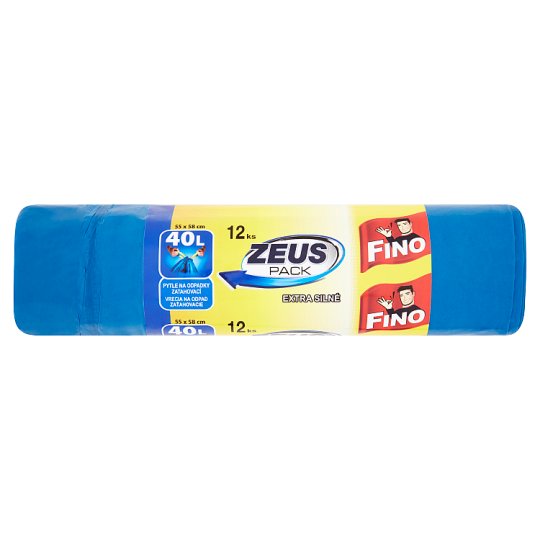Fino Zeus Pack vrecia na odpad zaťahovacie extra silné 40 l 12 ks