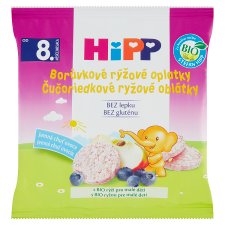 HiPP Bio čučoriedkové ryžové oblátky 30 g