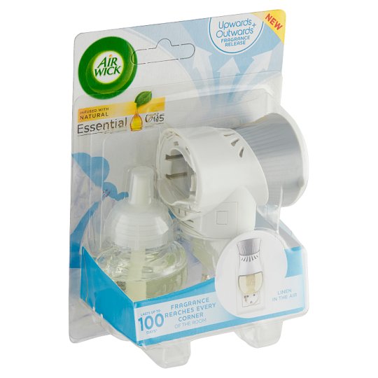 Air Wick Essential Oils Electrical Plug In Gadget & Refill Linen in The