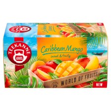 Teekanne World of Fruits Caribbean Mango ovocno-bylinný čaj 20 x 2,25 g (45 g)