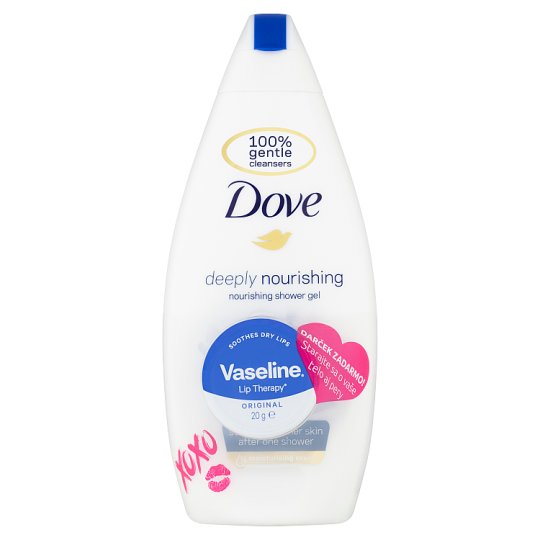 Dove Deeply Nourishing vyživujúci sprchovací gél + balzam na pery