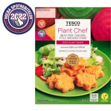 Tesco Plant Chef Meat-Free Chicken Style Breaded Stars 160 g