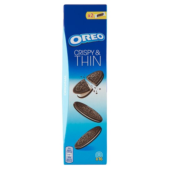 Oreo Crispy and Thin Thin Biscuits with Vanilla Filling 96 g - Tesco ...