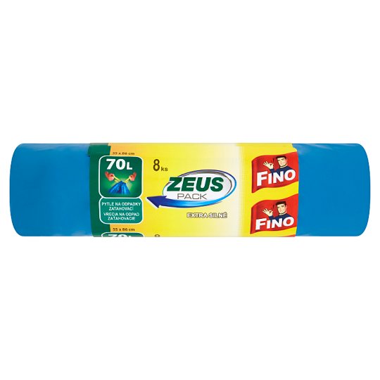 Fino Zeus Pack vrecia na odpad zaťahovacie extra silné 70 l 8 ks