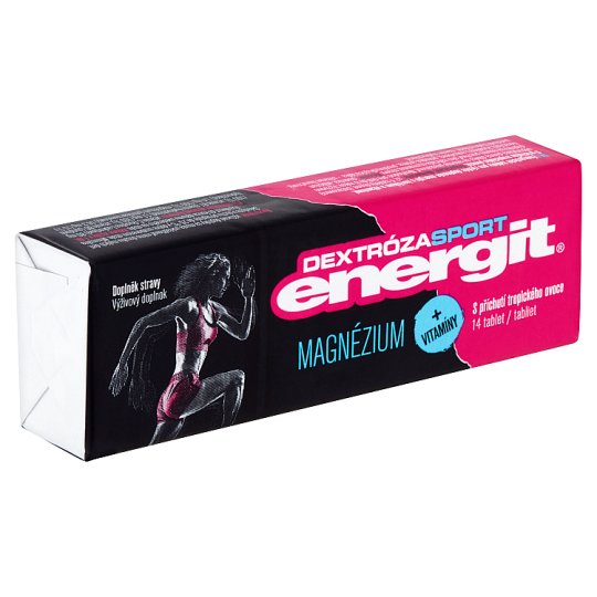 Energit Dextróza Sport Výživový doplnok magnézium + vitamíny 14 tabliet 49 g