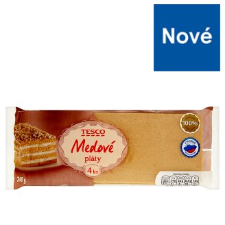 Tesco Medové pláty 4 ks 240 g