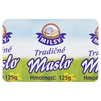 Milsy Tradičné maslo 125 g