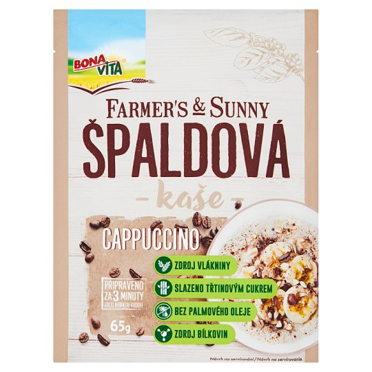 Bona Vita Farmer's & Sunny Spelled Cappuccino Porridge 65 g
