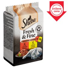 Sheba Fresh & Fine Complete Food for Adult Cats in Gravy 6 x 50 g (300 g)