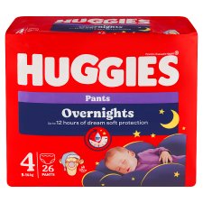 Huggies Overnights Pants Size 4 Children 9-14 kg 26 pcs