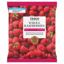 Tesco Whole Raspberries 450 g