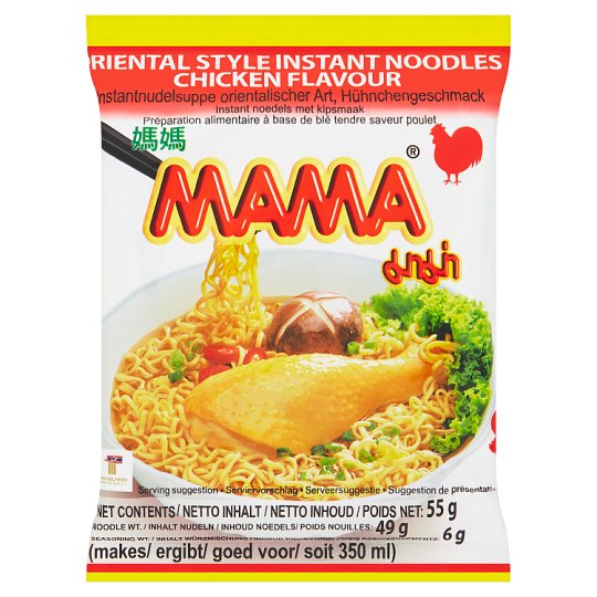 MAMA Oriental Instant Noodle Soup with Chicken Flavour 55 g - Tesco ...