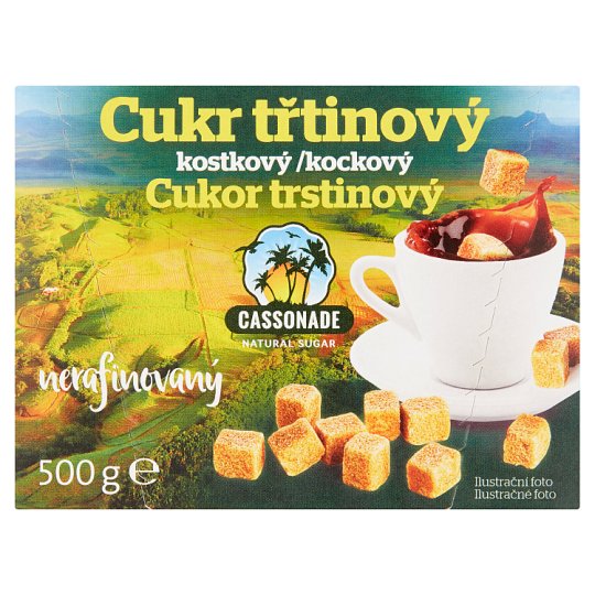 Cassonade Cukor trstinový kockový 500 g