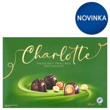 Charlotte Hazelnut Pralines Dark Chocolate 225 g