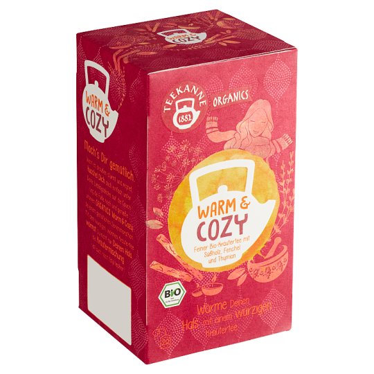 TEEKANNE Organics, Warm & Cozy, 20 Tea Bags, 36 g Tesco Groceries
