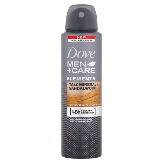 Dove Men+Care Talc minerals+ sandalwood antiperspirant sprej pre mužov 150 ml