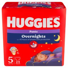 Huggies Overnights Pants Size 5 Children 12-17 kg 24 pcs