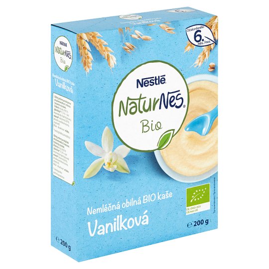 NESTLÉ NaturNes Nemliečna obilná BIO kaša Vanilková 200 g