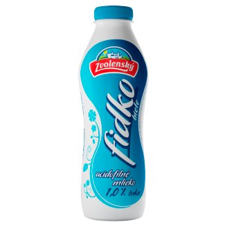 Zvolenský Fidko Biele acidofilné mlieko 1,0 % 950 g
