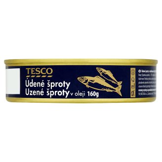 Tesco Údené šproty v rastlinnom oleji 160 g