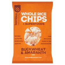 Bombus Whole Rice Chips Buckwheat & Amaranth 60 g