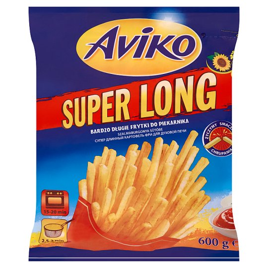 Aviko French Fries in Oven Super Long PreFried DeepFrozen 600 g