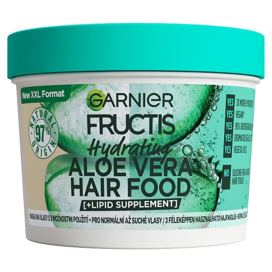 Garnier Fructis Hair Food Hydrating Aloe Vera mask for normal to dry hair,  400 ml - Tesco Groceries