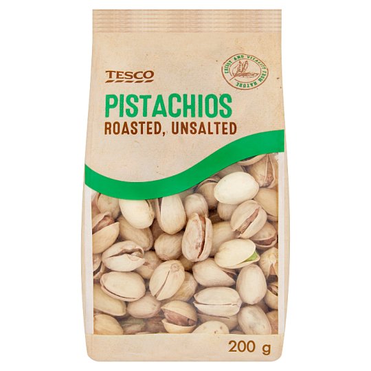 Tesco Pistácie pražené, nesolené 200 g