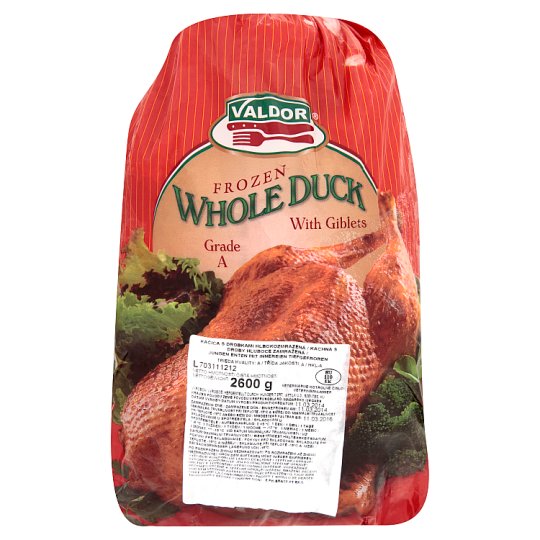 Valdor Frozen Whole Duck with Giblets 2600 g Tesco Groceries