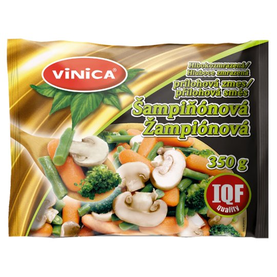 Vinica Šampiňónová hlbokozmrazená prílohová zelenina 350 g