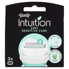 Wilkinson Sword Intuition 2in1 Sensitive Care 4 Blade Replacement Cartridges 3 pcs