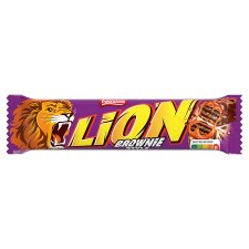 Lion Brownie Style, tyčinka s oblátkou a s náplňou s príchuťou brownie v mliečnej čokoláde 40 g