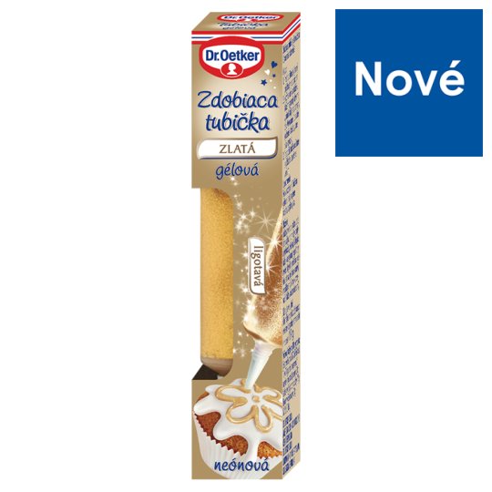 Dr. Oetker Tubička gélová zlatá neónová 19 g