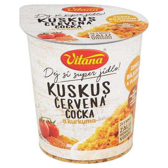Vitana Kuskus s červenou šošovicou a kurkumou 67 g