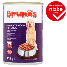 Brunos Complete Food for Dogs with Beef in Sauce 415 g