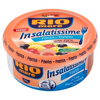 Rio Mare Insalatissime Hotové jedlo zo zeleniny, tuniaka a cestovín 220 g