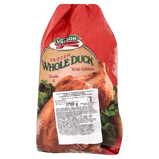 Valdor Frozen Whole Duck with Giblets 2700 g Tesco Groceries