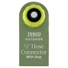 Tesco Outdoor 1/2" Hose Connector with Stop