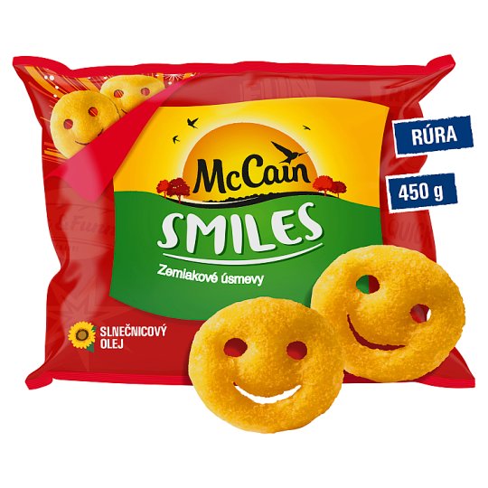 McCain Smiles zemiakové úsmevy 450 g