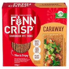 Finn Crisp Caraway Sourdough Rye Thins 200 g