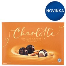 Charlotte Marzipan & Nougat Flavour Pralines Dark Chocolate 228 g