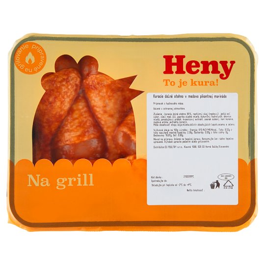 Heny Kuracie dolné stehno v medovo pikantnej marináde 0,800 kg