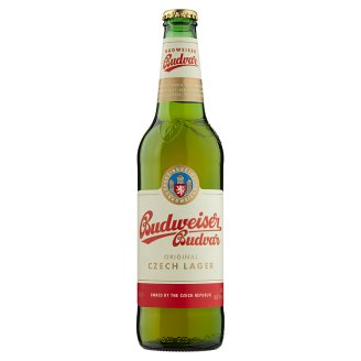 Budweiser Budvar B: Original pivo svetlý ležiak 0,5 l