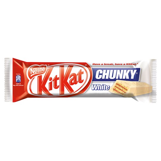 NESTLÉ KITKAT CHUNKY WHITE Oblátka v bielej čokoláde 40 g