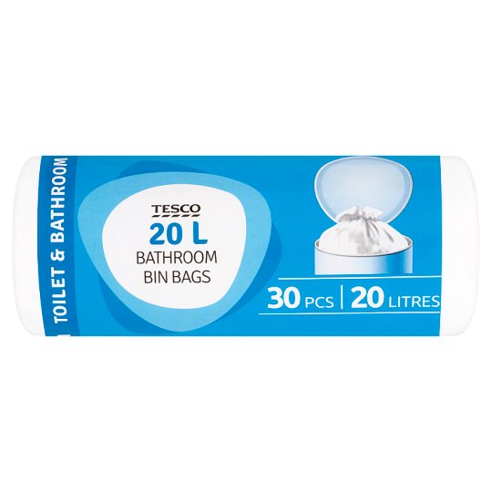Tesco Vrecia na odpad do kúpeľne a na WC 20 l 30 ks