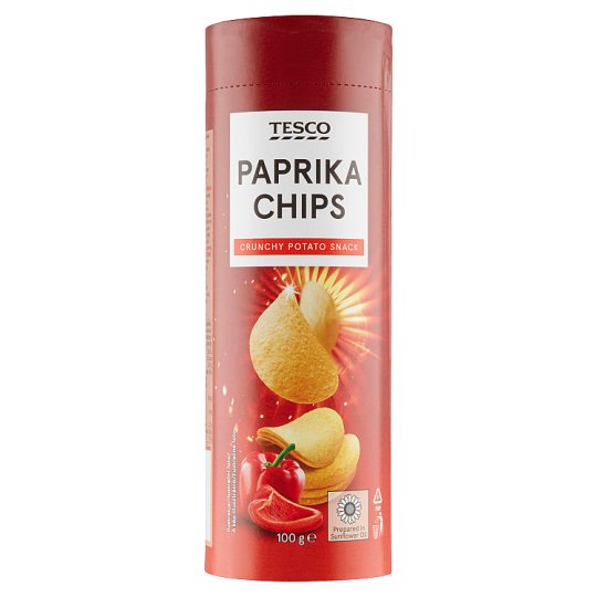 Tesco Paprika Chips 100 g Tesco Groceries