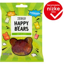 Tesco Happy Bears Jelly Candies with Fruit Flavors 100 g