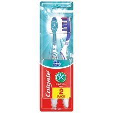 Colgate Max White Toothbrush Medium 2pcs - Tesco Groceries