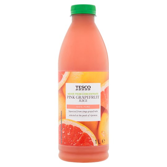 Tesco Pink Grapefruit Juice 1 L Tesco Groceries
