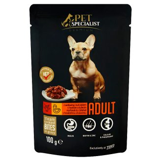 Tesco Pet Specialist Premium Adult kúsky s hovädzinou a kuracinou v šťave 100 g